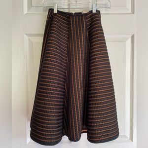 H&M Fall Striped Full Skirt